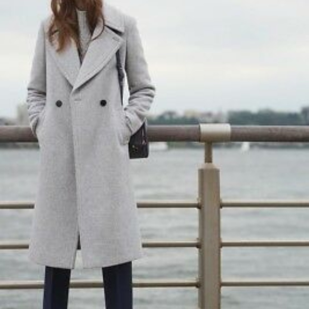 NWT Club Monaco Daylina Coat Grey M - Picture 2 of 8